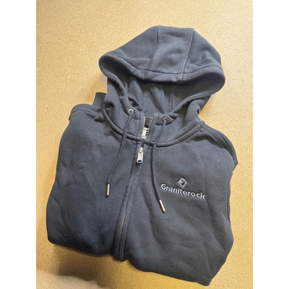 Carhartt‎ Graniterock Zip Up Hoodie Sweatshirt 1900 Black Mens Medium